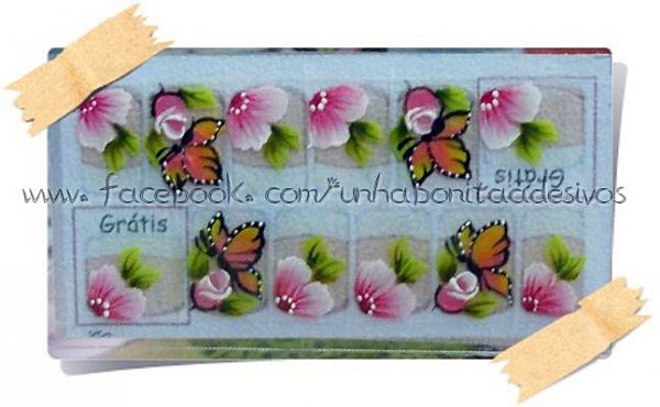 Adesivo Artesanal Floral 15
