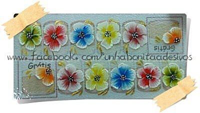 Adesivo Artesanal Floral 04