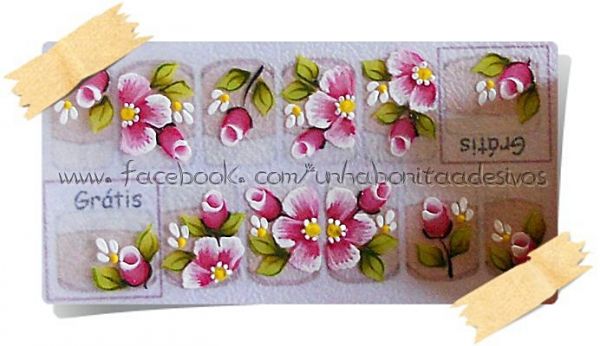 Adesivo Artesanal Floral 03